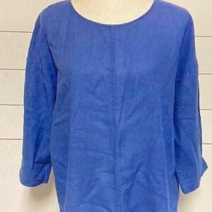 Chic Blue Women's Blouse